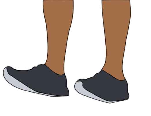 heel walks exercise for shin splints