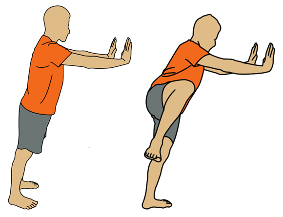 hurdle trail leg backward exercise for hips