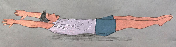 hollow hold exercise illustration